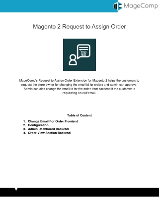 Magento 2 Request to Assign Order