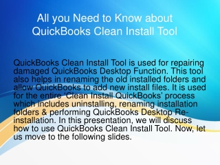 All you Need to Know about QuickBooks Clean Install Tool
