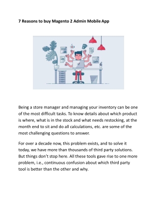 7 Reasons to buy Magento 2 Admin Mobile App