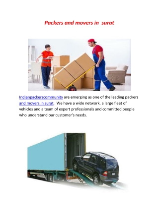 Packers and movers in  surat