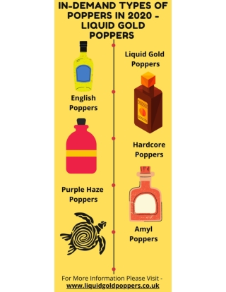 5 Popular Types Of Poppers in 2020 - Liquid Gold Poppers