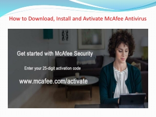 How to Download, Install and Activate Mcafee - Mcafee.com/Activate