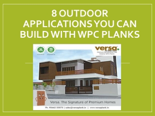 8 Outdoor Applications You Can Build with WPC