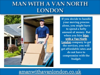 Man with a van North London