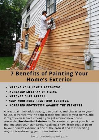 7 Benefits of Painting Your Home’s Exterior