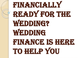 How can you Use the Wedding Finance Wisely?
