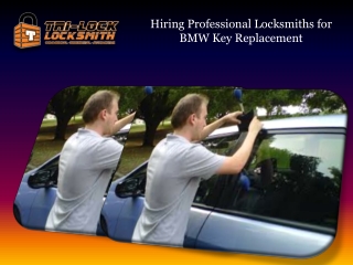 Hiring Professional Locksmiths for BMW Key Replacement