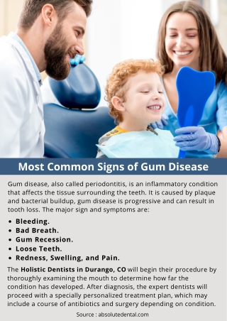 Most Common Signs of Gum Disease