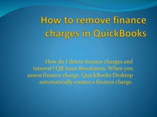 How to Apply Finance Charges in QuickBooks