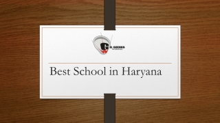 The Best School in Haryana - GD Goenka