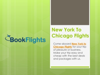 New York to Chicago Flights