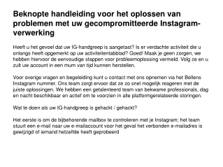 Instagram Klantenservice Nummer