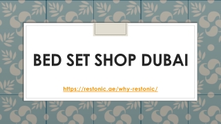 Bed set shop Dubai