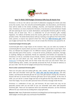 How To Make 2020 Budget Christmas Gifts Easy & Hassle-Free