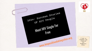 2020 Success Stories OF HIV People- Find and Meet HIV Single For Free