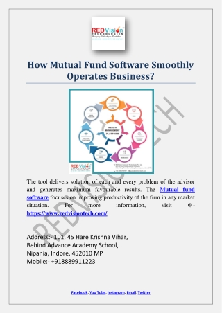 How Mutual Fund Software Smoothly Operates Business?