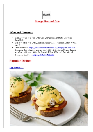 5% Off – Grange Pizza and Cafe Fulham Gardens Takeaway, SA