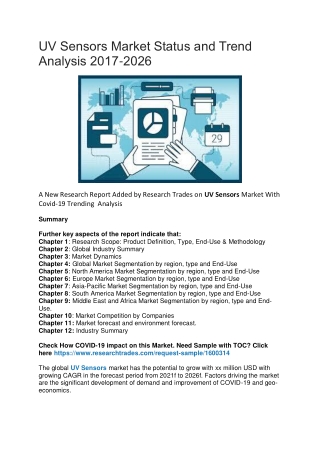 UV Sensors Market