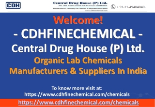 Laboratory Chemicals Manufacturers