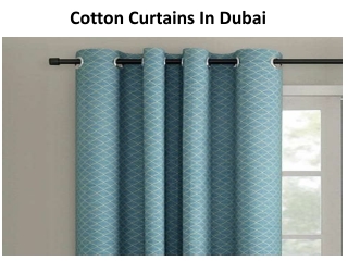 Cotton Curtains Dubai