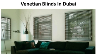 Venetian Blinds Dubai
