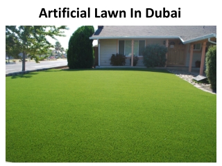Artificial Lawn Dubai