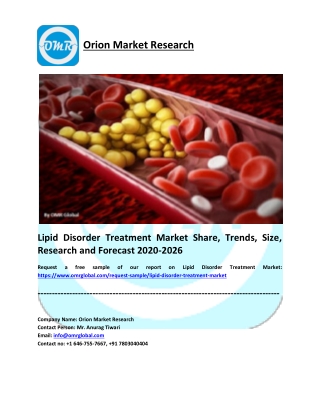 Lipid Disorder Treatment Market Research and Forecast 2020-2026