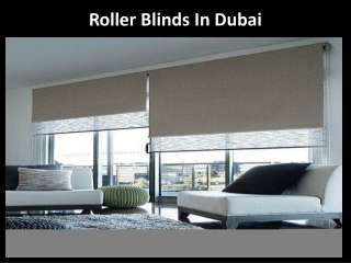 Roller Blinds in Dubai