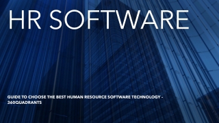 Best HR Software | Market Overview | Key benefits | Competitive Leadership Mapping Terminology