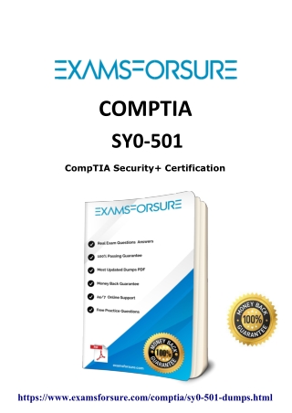 2020 Examsforsure CompTIA SY0-501 dumps and Exam Questions