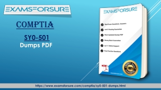 2020 Examsforsure CompTIA SY0-501 dumps and Exam Questions