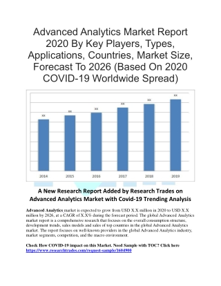 Advanced Analytics Market Report 2020 By Key Players, Types, Applications, Countries, Market Size, Forecast To 2026 (Bas