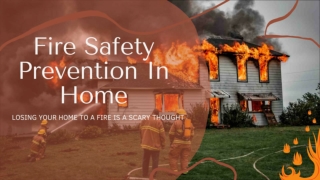 Fire Safety Prevention in Home