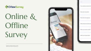 Best Online and Offline Feedback Mobile Application - Cview Survey App