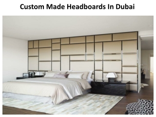 Custom Made Headboard Bed Dubai