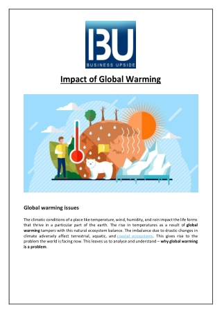 Impact of Global Warming