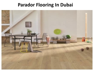 Parador Flooring in Dubai