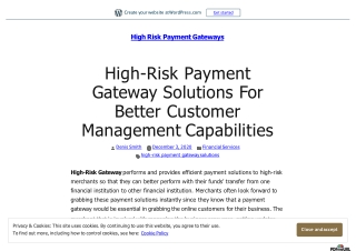 High-Risk Payment Gateway Solutions