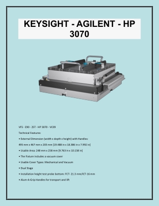 Agilent 3070