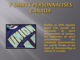 t-shirts personnalises canada