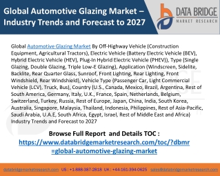 Global Automotive Glazing Market Share and Size Outlook And Strategic Outlook By Key Players Analysis