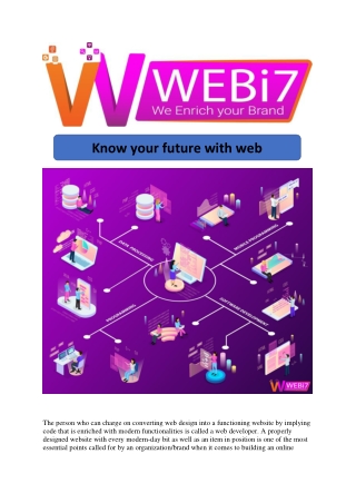 Know your future with web development