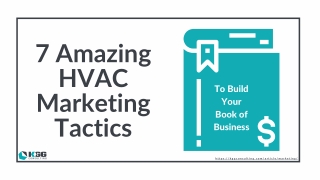 Seven amazing HVAC contractor marketing tactics to build your book of business