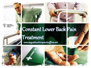 Constant lower back pain treatment