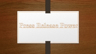 introduction to press release