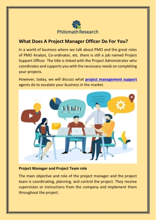 What Does A Project Manager Officer Do For You?