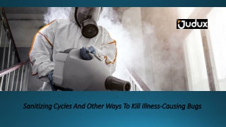 Sanitizing Cycles And Other Ways To Kill Illness-Causing Bugs