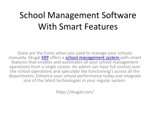 Cloud Based School ERP India