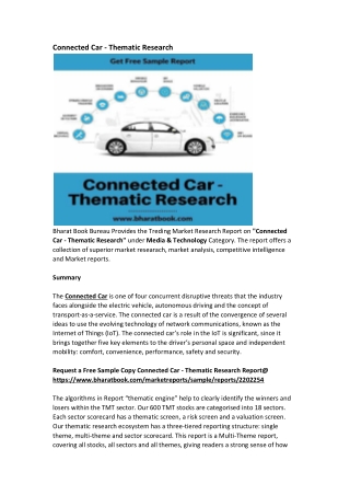 Global Connected Car - Thematic Research Report