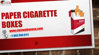 Paper cigarette boxes with Printed logo & Design in UK
